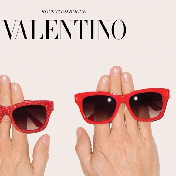 Authentic  ❤️‍🔥Valentino Red Stud 681S Womens Sunglasses - Picture 7 of 16